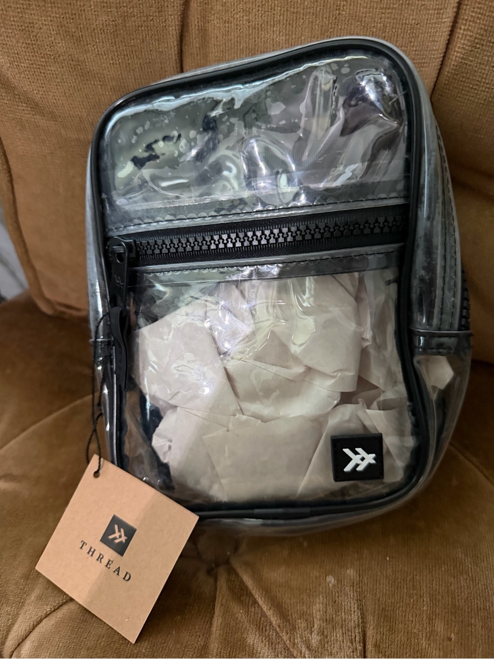 Thread & Supply Clear Crossbody Bag - Black Trim